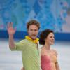 Nathalie Péchalat et Fabian Bourzat ont pris leur retraite à l'issue de leur progamme libre de danse en patinage artistique, le 17 février 2014 lors des Jeux olympiques de Sotchi à la Adler Arena de Sotchi