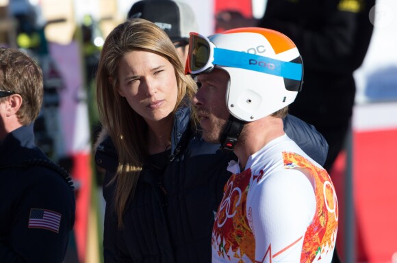 Bode Miller et sa belle Morgan Beck à Rosa Khutor lors des Jeux olympiques de Sotchi, le 13 février 2014