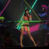 Katy Perry sur la scène des Brit Awards à l'O2 Arena, de Londres, le 19 février 2014.