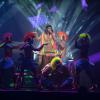 Katy Perry sur la scène des Brit Awards à l'O2 Arena, de Londres, le 19 février 2014.