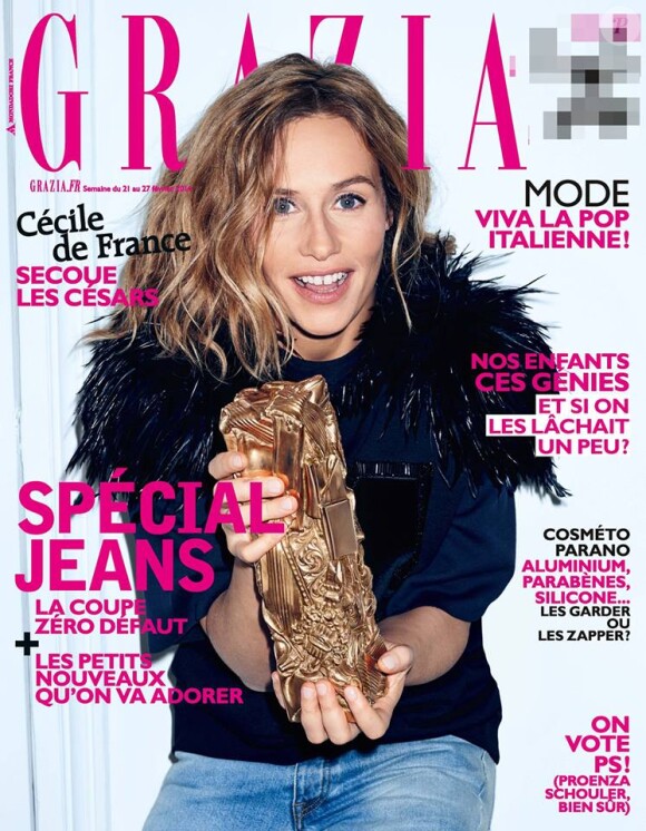 Couverture du magazine Grazia (en kiosque le 21 février).
