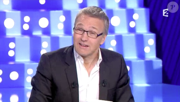 L'animateur Laurent Ruquier dans l'émission On n'est pas couché du samedi 22 février 2014.