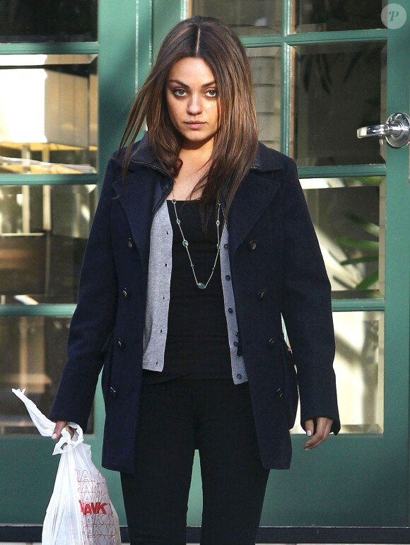 Exclusif - Mila Kunis à Los Angeles, le 4 février 2014.