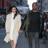 Kanye West et Kim Kardashian sont allés déjeuner au restaurant "ABC Kitchen" à New York, Le 22 février 2014.