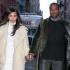 Kanye West et Kim Kardashian à New York, le 22 février 2014.