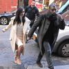 Kanye West et Kim Kardashian sont allés déjeuner au restaurant "ABC Kitchen" à New York, le 22 février 2014.