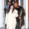 Kanye West et Kim Kardashian sont allés déjeuner au restaurant "ABC Kitchen" à New York, le 22 février 2014.