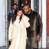Kanye West et Kim Kardashian sont allés déjeuner au restaurant "ABC Kitchen" à New York, le 22 février 2014.