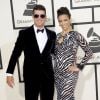 Robin Thicke et sa femme Paula Patton - 56e cérémonie des Grammy Awards à Los Angeles, le 26 janvier 2014.