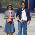 Exclusif - Katy Perry et son petit ami John Mayer se baladent à Hollywood, le 16 février 2014.