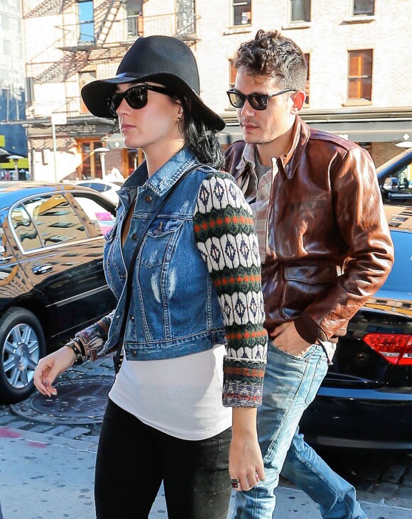 Katy Perry et John Mayer à New York, le 16 octobre 2012.