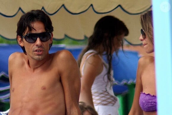 Filippo Inzaghi et Alessia Ventura à Forte dei Marmi, le 28 juin 2009.
