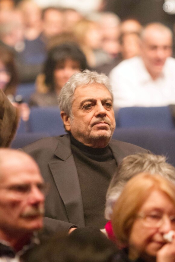 Enrico Macias lors du concert de Dany Brillant au Palais des Sports à Paris le 4 avril 2013