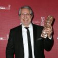 Nicolas Marié a récupéré le César du meilleur scénario pour 9 mois ferme d'Albert Dupontel - cérémonie des César 2014, le 28 février