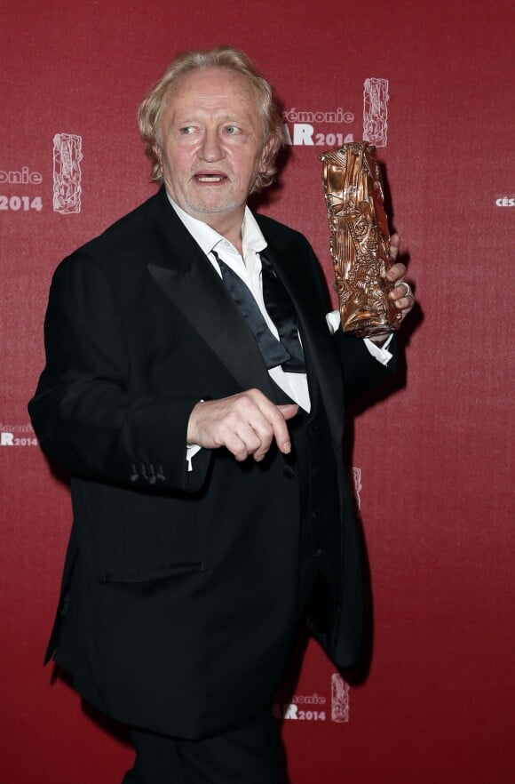 Niels Arestrup, César du meilleur second rôle masculin pour Quai d'Orsay - cérémonie des César 2014, le 28 février