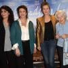 Anne Villacèque, Noémie Lvovsky, Karin Viard, Gisèle Casadesus lors de l'avant-première du film "Week-Ends" réalisé par Anne Villacèque, à Paris, le 25 février 2014