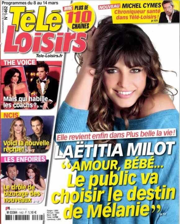 Magazine Télé-Loisirs du 8 au 14 mars 2014.