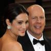 Bruce Willis et sa jolie Emma Heming, enceinte, à la soirée Vanity Fair suivant les Oscars à Los Angeles, le 2 mars 2014.