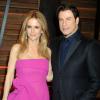 Kelly Preston et John Travolta à la soirée Vanity fair après les Oscars 2014 à West Hollywood, le 2 mars 2014.