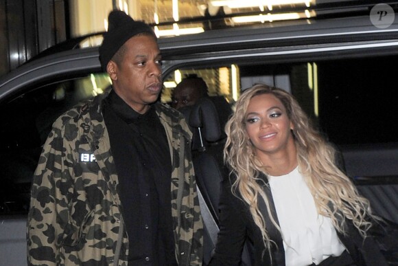 Jay-Z et Beyoncé Knowles quittent le Arts Club à Londres le 5 mars 2014.