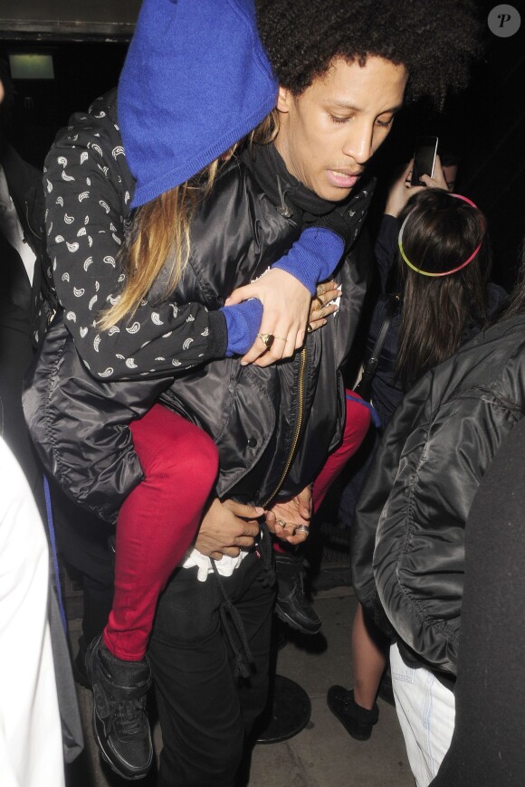 Cara Delevingne et Michelle Rodriguez arrivent au Chinawhite nightclub après le concert de Beyoncé à Londres le 6 mars 2014.