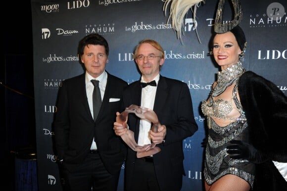 Philippe Lellouche lors de la 9e cérémonie des Globes de Cristal au Lido à Paris, le 10 mars 2014.