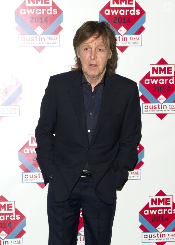 Paul McCartney aux "NME Awards 2014" au O2 Academy Brixton à Londres, le 26 février 2014.
