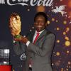 Pelé lors de la soirée de présentation du trophée Jules Rimet, la fameuse coupe du monde, à la mairie de Paris, le 10 mars 2014