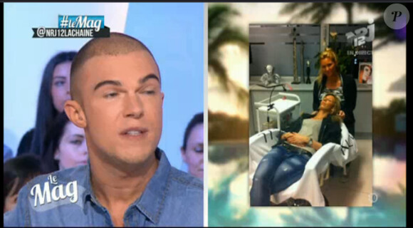 Nicolas Touderte annonce la retraite d'Aurélie de Secret Story 5 dans le Mag' d'NRJ12, le 11 mars 2014.