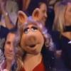 Miss Piggy interroge Céline Dion à la télévision en 2007.
