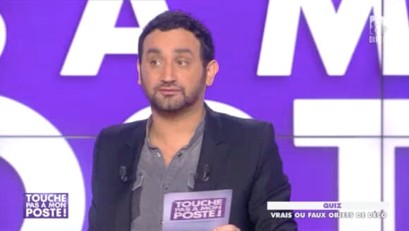 Cyril Hanouna présente Touche pas à mon poste, le jeudi 13 mars 2014.