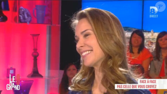 Mélissa Theuriau sur le plateau du Grand 8, jeudi 13 mars 2014.