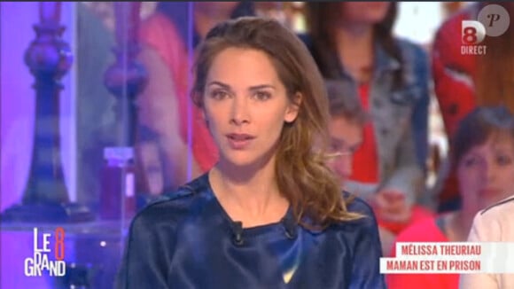 Mélissa Theuriau sur le plateau du Grand 8, jeudi 13 mars 2014.