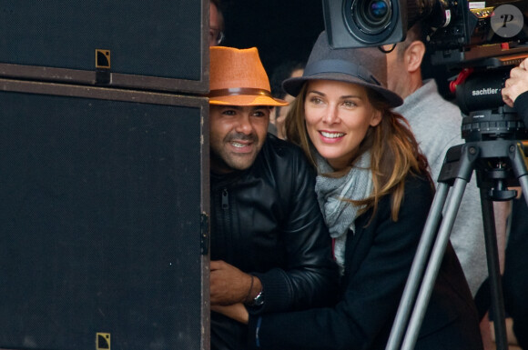 Exclusif - Jamel Debbouze et Melissa Theuriau à la Fête de l'Humanite à La Courneuve le 15 septembre 2013.