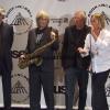 Iggy Pop et Scott Asheton avec leur groupe les Stooges en 2010 pour leur entrée au Rock and Roll Hall of Fame. Cérémonie organisée à New York, le 15 mars 2010.