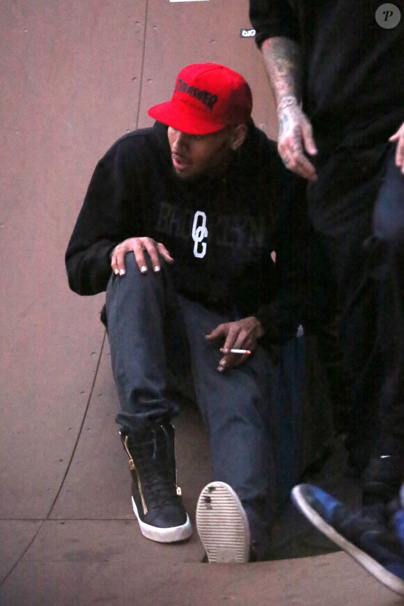 Chris Brown à West Hollywood. le 22 décembre 2013.