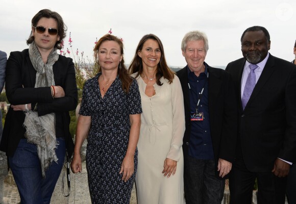Benjamin Biolay, Catherine Frot, Aurelie Filippetti, Régis Wargnier et Maka Kotto - Ouverture du 6e Festival du film francophone d'Angoulême, le 23 août 2013.