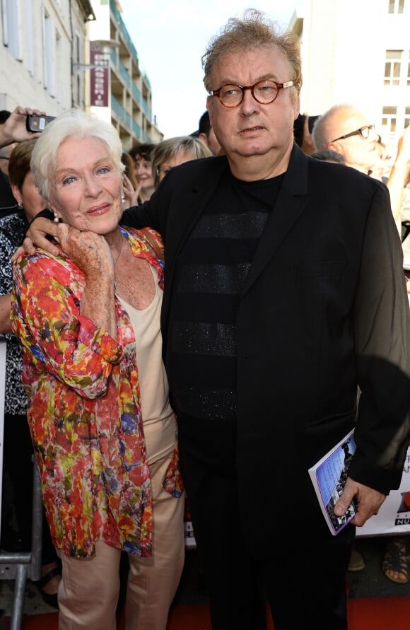 Line Renaud et Dominique Besnehard - Ouverture du 6e Festival du film francophone d'Angoulême, le 26 août 2013.