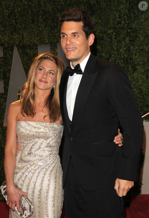 Jennifer Aniston et John Mayer lors de la Vanity Fair Oscar Party à Los Angeles, le 22 février 2009.