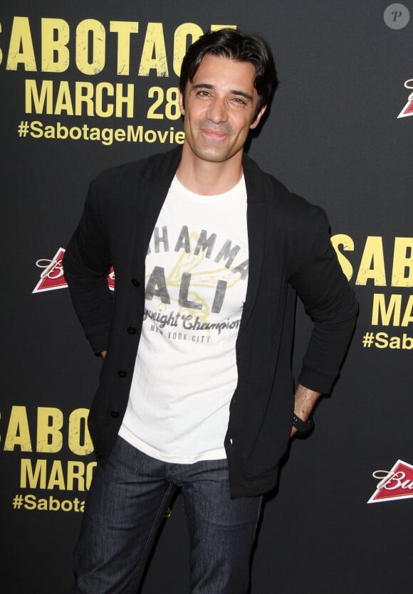Giles Marini à la première de Sabotage au  Regal à Los Angeles, le 19 mars 2014.
