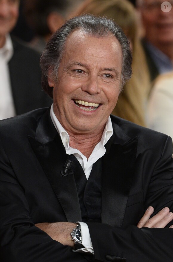 Michel Leeb lors de l'enregistrement de l'émission "Vivement Dimanche" à Paris le 19 mars 2014. L'émission sera diffusée le 23 mars sur France 2