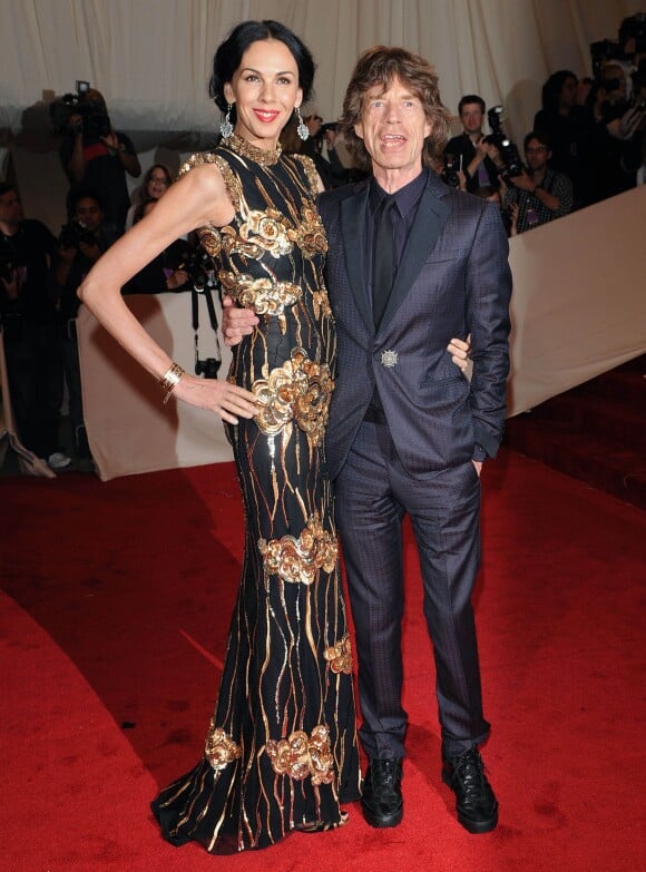 Mick Jagger et sa compagne L'Wren Scott au gala Costume Institute à New York, le 2 mai 2011.
