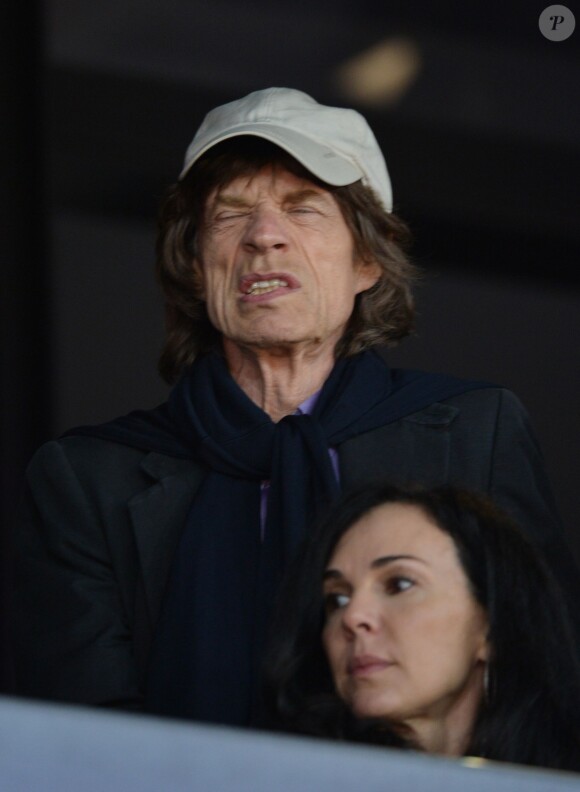 Mick Jagger et sa compagne L'Wren Scott à Londres, le 6 août 2012.