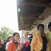 La princesse Victoria de Suède visitant un projet de WaterAid, dont elle est la marraine, à Kigamboni lors de sa visite officielle en Tanzanie, le 20 mars 2014.