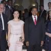 La princesse Victoria de Suède au début de sa visite officielle en Tanzanie, le 19 mars 2014