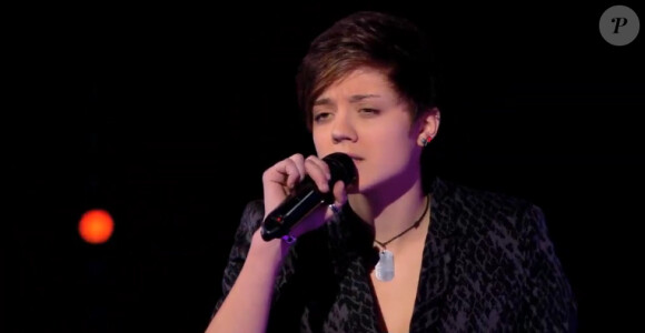 Élodie dans The Voice 3 sur TF1 le samedi 29 février 2014