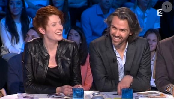 Natacha Polony et Aymeric Caron (On n'est pas couché - émission du samedi 22 mars 2014.)
