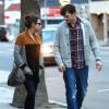 Ashton Kutcher et Mila Kunis vont dîner au restaurant à Studio City, le 3 mars 2014