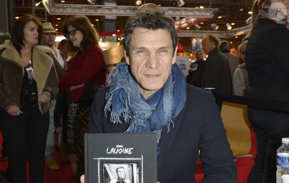 Marc Lavoine - 34e édition du Salon du livre à Paris, Porte de Versailles, le 23 mars 2014.