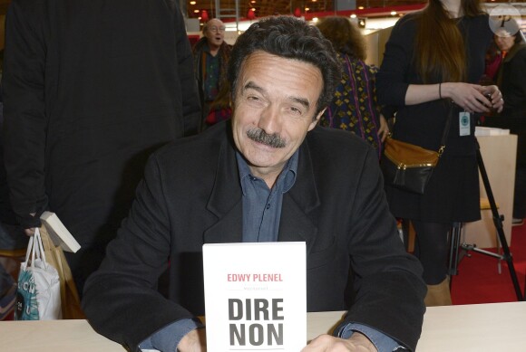 Edwy Plenel - 34e édition du Salon du livre à Paris, Porte de Versailles, le 23 mars 2014.